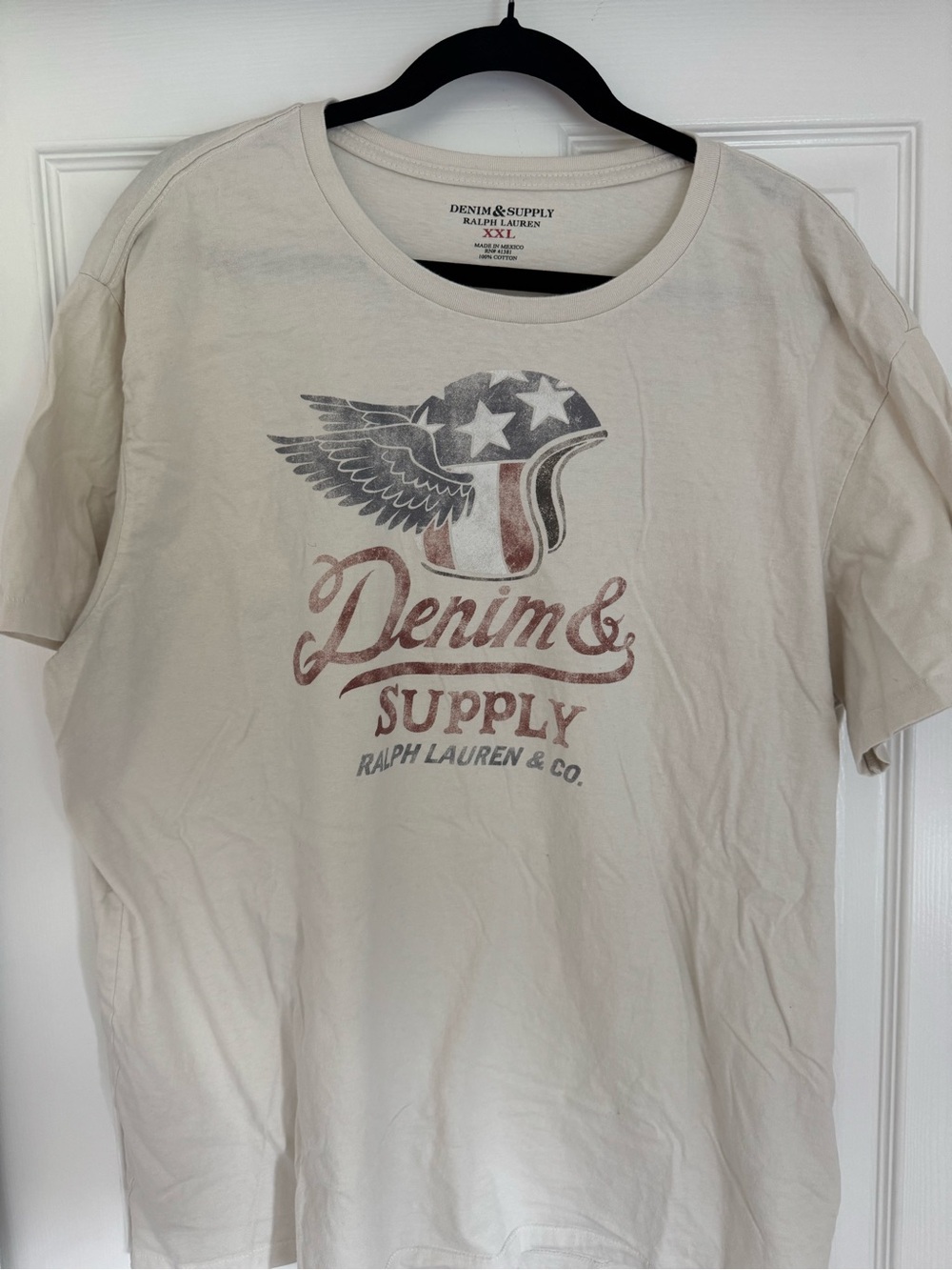 Ralph Lauren Denim & Supply vintage biker motorcycle short sleeve T-shirt XXL